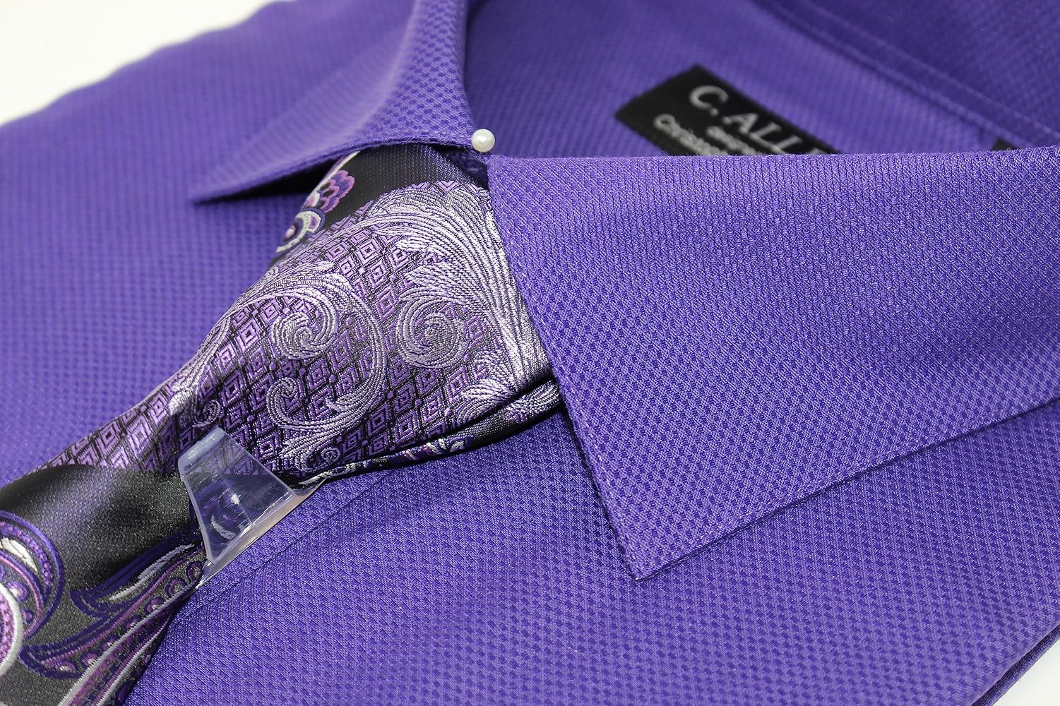 【2plan】Lovely Cuff Shirt Exclusive women's blue blouse with cufflinks | ehshirts.com